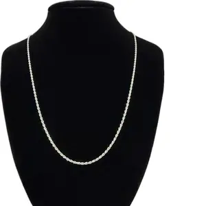 Cadena estilo Torzal de PLATA 925 italiana