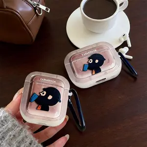 Creative Brand Earphone Case for AirPods 1/2/3/4 Generations, Fun Design iPhone Earphone Protection Accessories, Stylish Headphone Cover