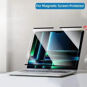 Magnetic Blue Light Blocking Screen Protector Film for Macbook Neo, Detachable Reusable Eye Protection with Storage Clip