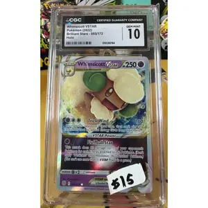 CGC Gem Mint 10 - Whimsicott VSTAR | Brilliant Stars 065/172