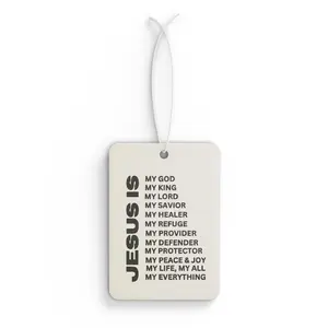 Christian 'Jesus Is' Car Air Freshener – Inspirational Scent