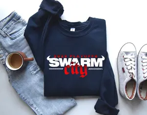 Vintage Texans Football Sweatshirt, Playoffs Crewneck Sweatshirt, Swarm, City 2025