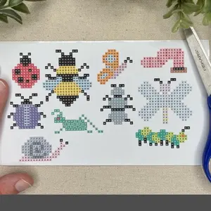 Bug Diamond Painting Sticker Sheet (No Drills Included) 2.8mm Round Drills
