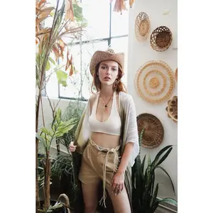 Solid Padded Halter Bralette