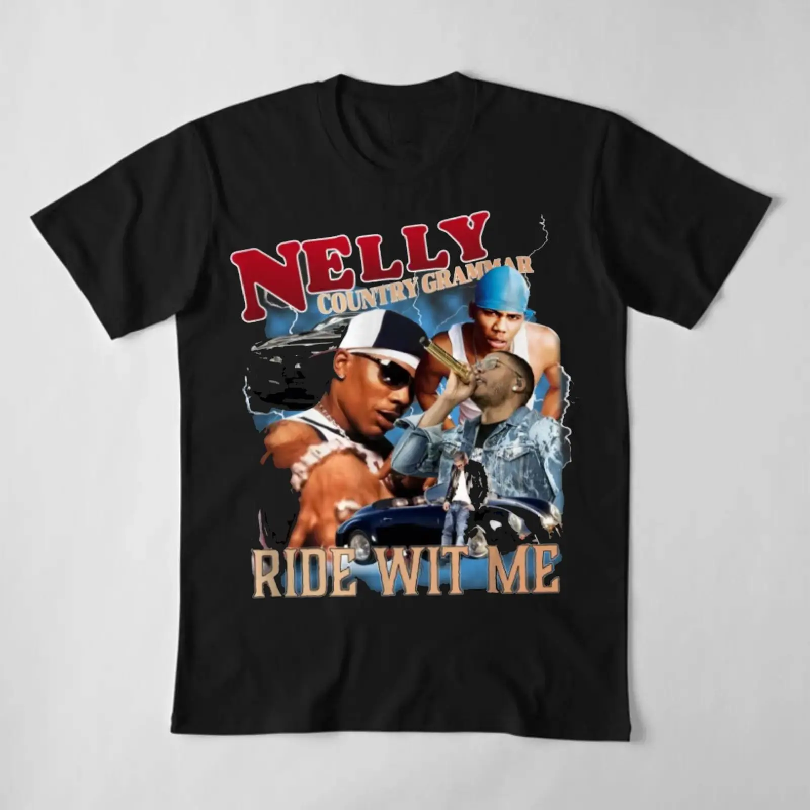 Nelly Country Grammar Ride Wit Me Vintage Bootleg T-Shirt – Classic Hip Hop Streetwear Tee