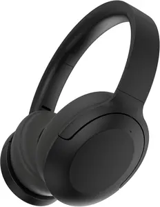 Wireless Bluetooth Over-Ear Audio Headphones - Active Noise-Cancelling Electronic Headset with 40-Hour Long-Lasting Battery, Heavy Bass, Microphone, Foldable Lightweight Design, Suitable for Travel, Office