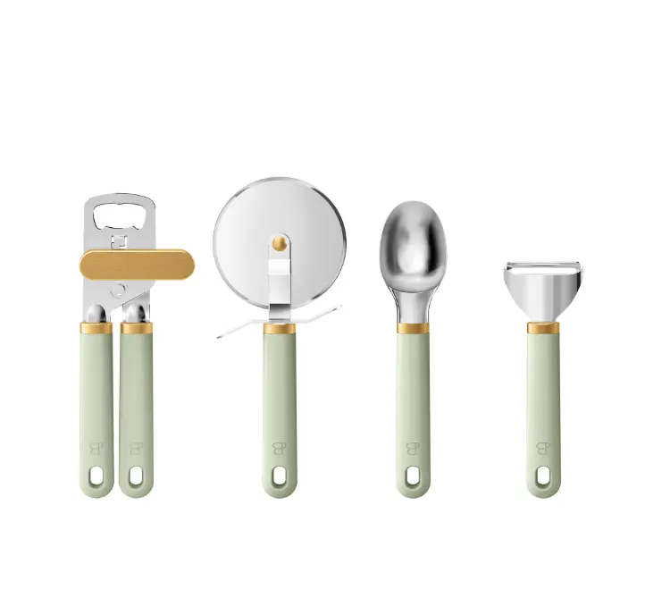 Beautiful 4-Piece Essentials Gadget Set, Sage Green by Drew Barrymore