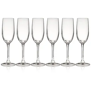 True Stemmed Champagne Flutes Set of 6