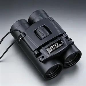 40x22 HD Foldable Mini Binoculars with BAK4 FMC Optics, Powerful Long-Range Hunting Optics for Outdoor Sports, Birdwatching