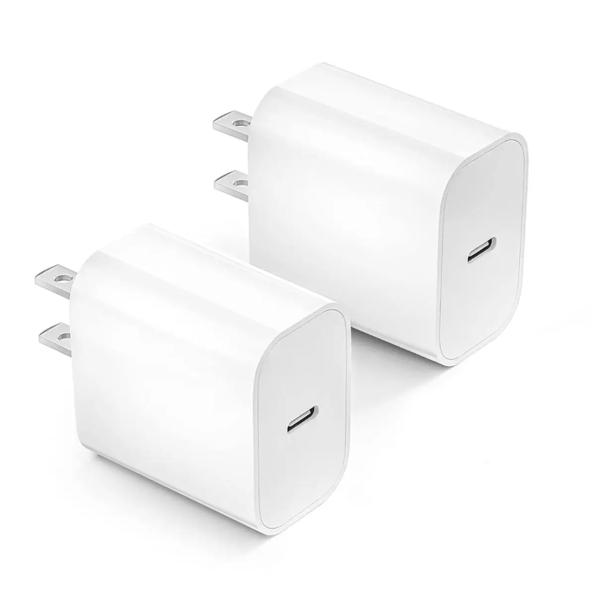 PD 20W Fast Charging Head, USB C Fast Charging Adapter, Multifunctional Portable Charging Head Compatible with iPhone, iPad, AirPods & Galaxy Phone