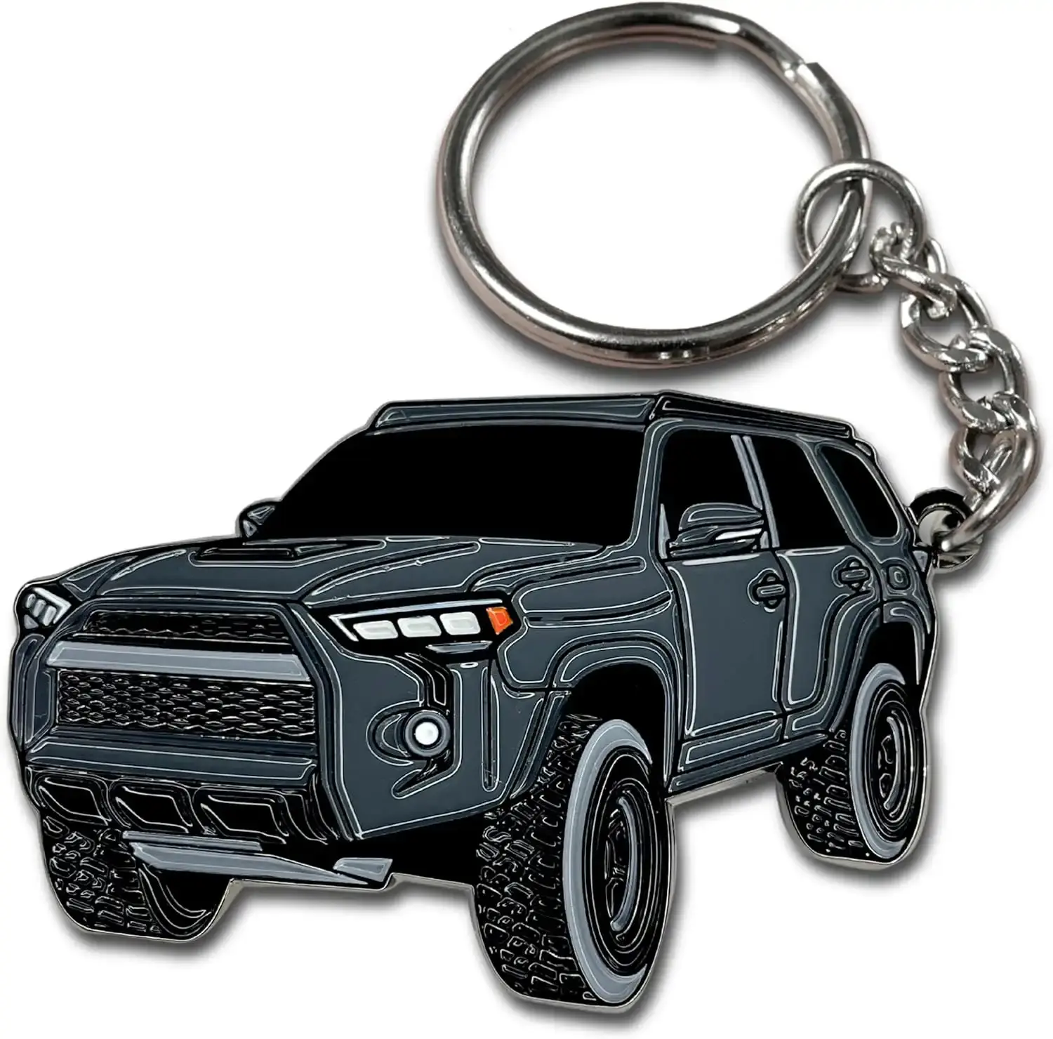 4Runner Off-Road Keychain & Key Fob Cover - 2"x1.3" Detailed Copyrighted Design Accessory for 3rd Gen 2023, 4th, 5th Gen TRD Car Mods, Ideal for Any 4Runner Owner, Birthday Gift, Emblem, Fits 3/4/5 Gen