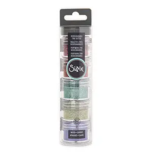 Sizzix Making Essential - Biodegradable Fine Glitter, Muted, 12g per pot, 5PK