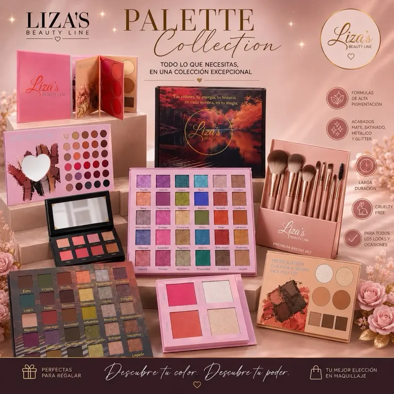 Liza’s Beauty Line Makeup Palettes and Brush Set