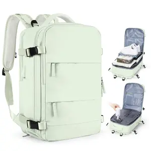 Vacuum Travel Backpack with Pump Women,Personal Item Carry on Backpacks Flight Approved 18x14x8 inches Men,Laptop Waterproof Work Compression bags Casual Daypack Compresion