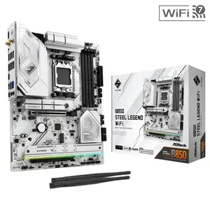 ASRock B850 STEEL LEGEND WIFI AM5 AMD B850 ATX Motherboard Gaming Pc Tower Computer