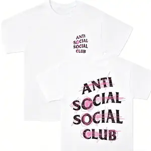 Lightweight [Graphic Tee]Anti Social Social Club Nevermind Short-Sleeve T-shirt, Unisex Tshirt, Comfortable Fit, Streetwear Fashion Top for Men and Women, Trendy Casual Tee, Perfect Gift for Him or Her, Mens Womenswear Everyday Wear Crewneck Tropical