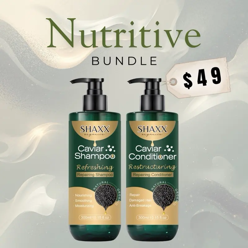 Shampoo & Conditioner Bundle x2 Caviar Complete Hair Repair System for Deep Repair Hydration Frizz Control Shine for Dry Damaged Color-Treated Hair