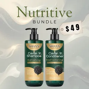 Shampoo & Conditioner Bundle x2 Caviar Complete Hair Repair System for Deep Repair Hydration Frizz Control Shine for Dry Damaged Color-Treated Hair