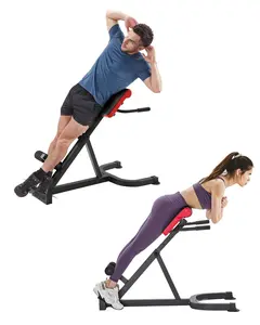 Roman Chair Back Extension Hyperextension Bench: Multi-Function Adjustable Gym Equipment for Core Training, Back and Abdominal Workouts, Home Gym Fitness Bench with Steel Frame, Padded Support, Non-Slip Feet