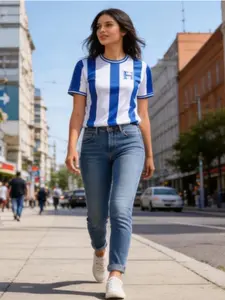 Honduras Fan Memorial Short Sleeve, Breathable Football Training T-Shirt, Unisex, Sporty Style, Fitted, All over Print, Long Length, Short Sleeve