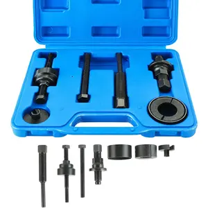 Power Steering Pump Pulley Removal Tool, Power Steering Pulley Puller Installer Tool Set, Pump Pulley Puller Remover and Installer Tools Compatible with Ford (Blue)