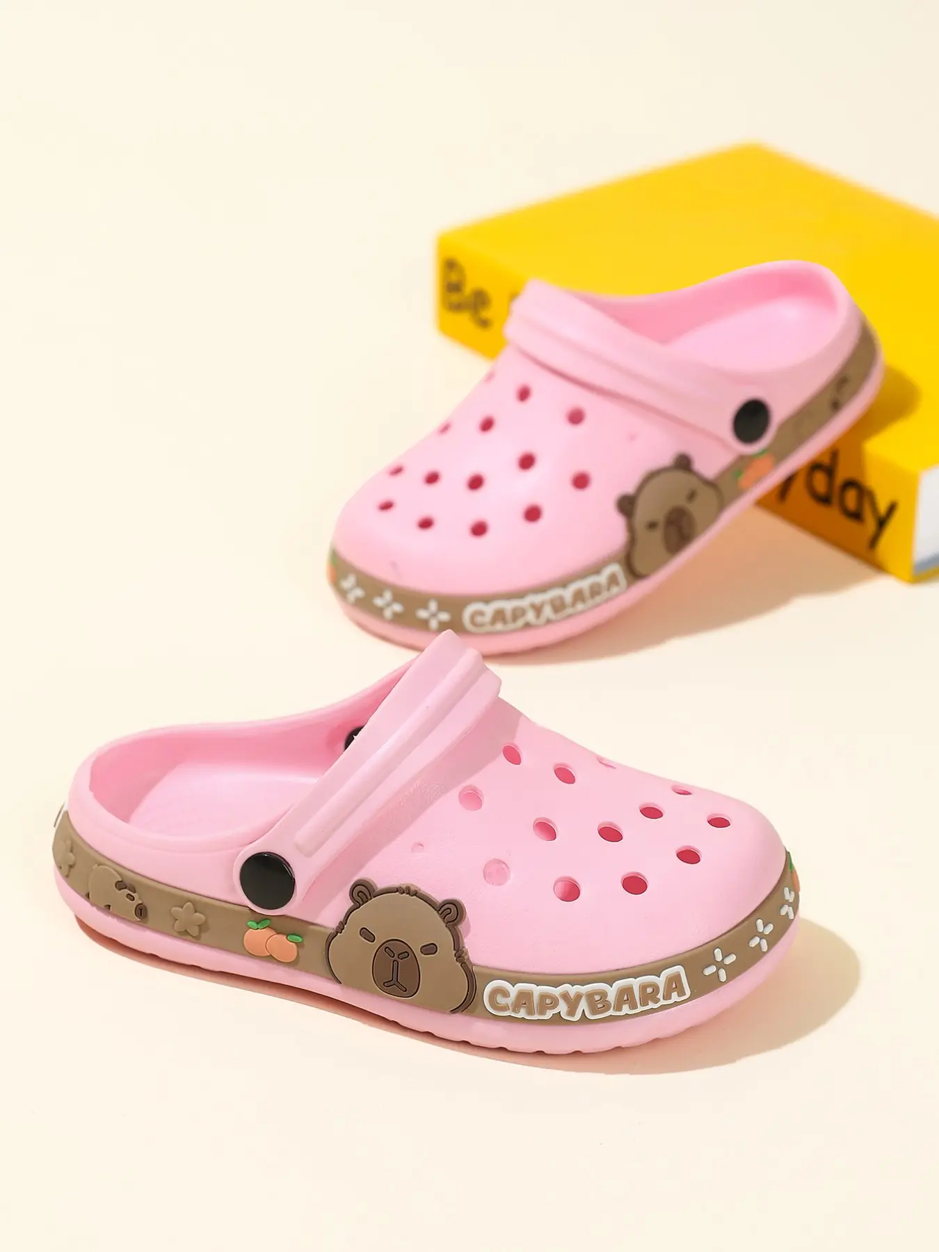 Kids Fashion Hole Shoes, Lightweight Comfortable Cartoon Pattern, Suitable for Boys Girls Daily Casual Outdoor Sports, Children Beach Shoes, EVA Slide Sandal, Breathable Sandals, Fashionable Breathable Sandals