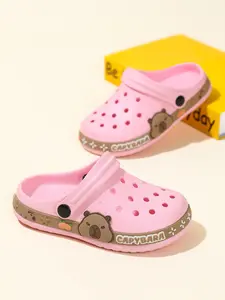 Kids Fashion Hole Shoes, Lightweight Comfortable Cartoon Pattern, Suitable for Boys Girls Daily Casual Outdoor Sports, Children Beach Shoes, EVA Slide Sandal, Breathable Sandals