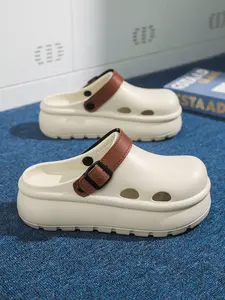 Men's Sporty Breathable Comfortable Clogs, Casual Soft Non-slip Clogs for Beach, Outdoor Sports Sandals for Daily Wear