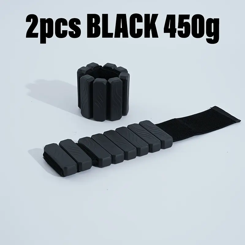 2pcs Adjustable Wrist And Ankle Weights Fitness Accessory Couple Style Removable Soft Comfortable Durable Easy Wear for Home Workouts, Gym, Jogging, Yoga, Pilates, Daily Use Ideal for Men Women Fitness Enthusiasts, Adjustable Strength