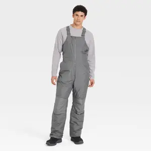 Men's Snow Bib Pants - All In Motion Gray XXL
