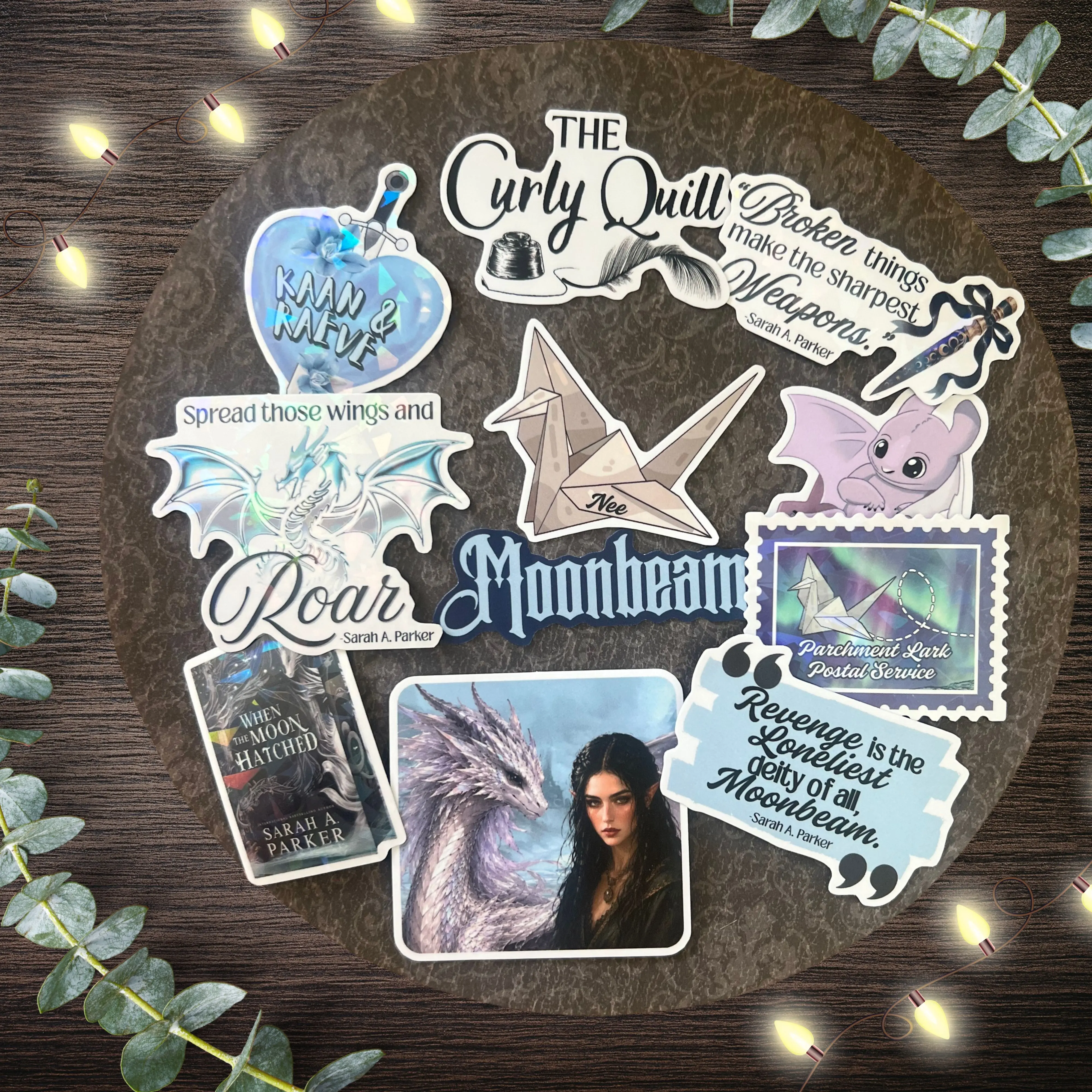 When the Moon Hatched Inspired Sticker Pack for Fantasy Booktok Fans, Waterproof Kindle Decals