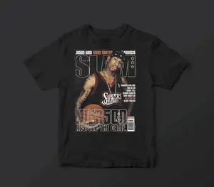Allen Iverson Slam Magazine Shirt - Vintage Basketball Shirt  Nba Graphic Tshirt  76Ers Shirt  Basketball Graphic Tee  Allen Crewneck Sweatshirt And Blend Hoodie  T-Shirts Clothing