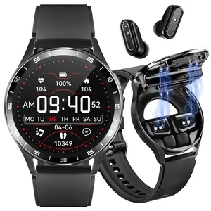 Multifunctional Smart Watch with Earbuds, Multifunctional Smartwatch, 2 In 1 Fashion Digital Watch with Answer/Make Call & 100+ Sport Mode, Waterproof Sports Watch for Women & Men