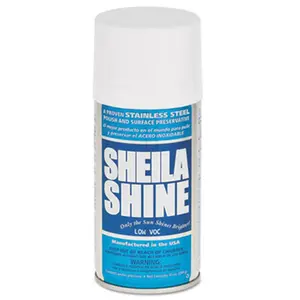 212 MAIN Sheila Shine SSCA10 10oz Low-VOC Stainless Steel Cleaner & Polish Can, Household Appliance Cleaning Solution