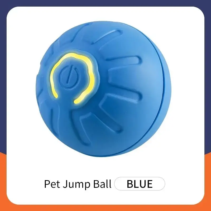Smart Dog Toy Ball Electronic Interactive Pet Toy Ball USB Automatic Bouncing Rolling Toy Ball with RGB Lights Puppy Cat Product