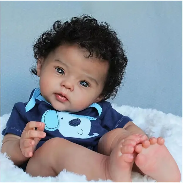 Reborn baby doll, 20 inches, fully vinyl silicone weighted body, realistic appearance, baby doll, true to life, anatomically correct, newborn baby gift, suitable for ages 3 and up, reborn baby, realistic birth doll, toddler doll