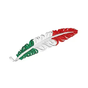 Montana Silversmiths Mexico Flag Hat Feather