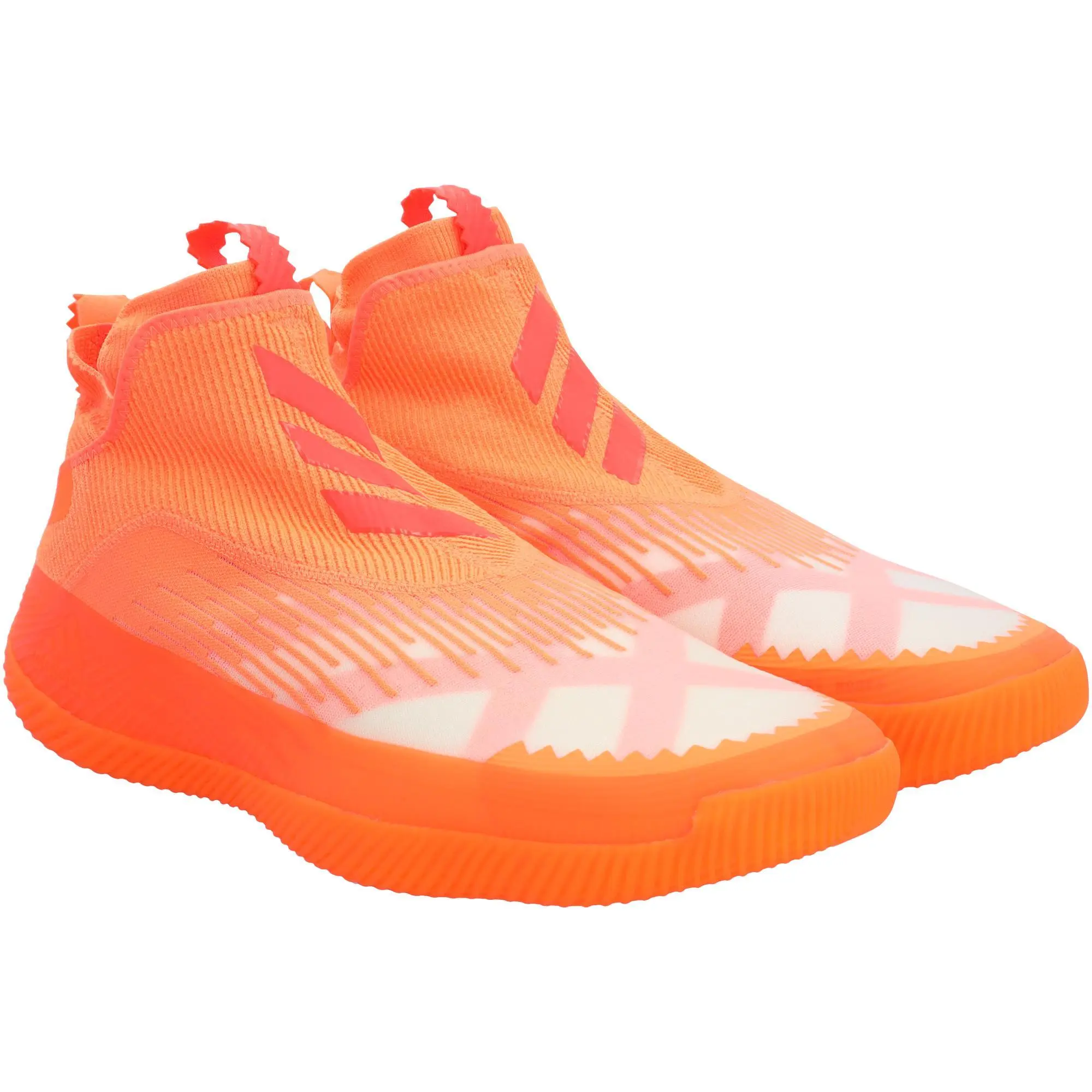 Miami Hurricanes Team-Issued Orange Adidas Shoes from the Basketball Program - Size 18 - College Memorabilia