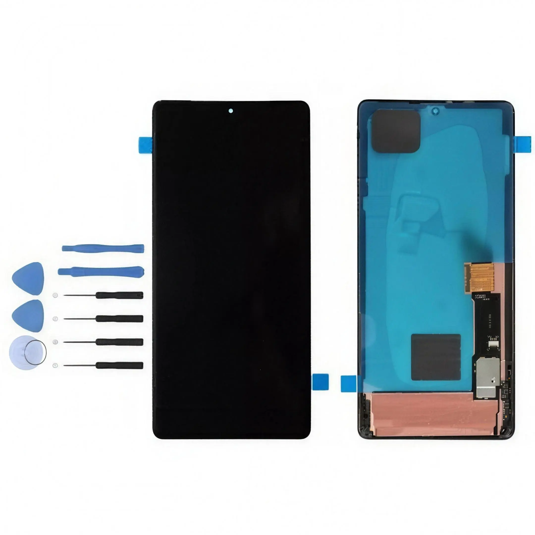 OLED LCD Touch Screen Digitizer Display Replacement Frame with Casing for Google Pixel 7 Pro, Compatible with Google Pixel 7 Pro Smartphones