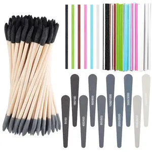 70 count Sanding Stick Sets for Plastic Models, 30 Double-end Matchsticks, 10 Polishing Sticks & 30 Sanding Twigs DIY Model Building,  Printing,  Tools(Teardrop,80-7000 Grit)