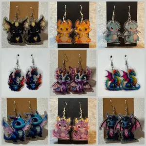 Cute dragon earrings
