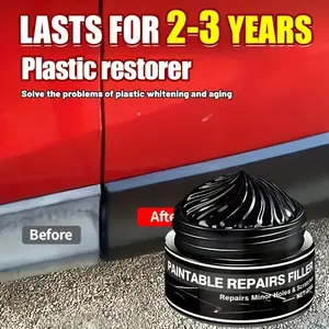 Premium Car Tire Shine Wax, Wheel Care, Tire Renewal Wax, Plastic Parts Repair, Interior Gloss Wax, Perfect Shine, Long-Lasting UV Protection