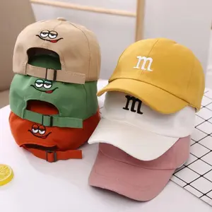 Girls Boy Adjustable Hat, Children's Kid Baseball Cap, Sunscreen Baby Hat, Hip Hop M Letter Embroidered Kids Caps