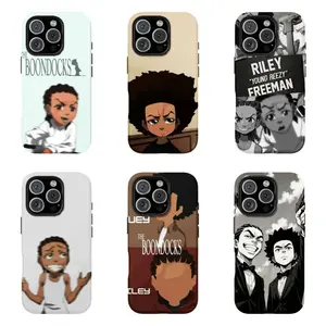 The Boondocks Huey & Riley Adult Cartoon-Manga Panel Smartphone Case, Last Case You'll Ever Need – Military Drop-Tested Tough Armor for iPhone 17 16 15 14 13 12 11 Pro Max Plus