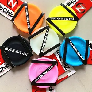 12PCS Silicone Flying Disc, Zip Chip Flying Disc, Fingertip Mini Flying Disc, Luminous Silicone Flying Saucer, Random Color