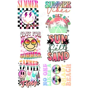 SUN, SALT, SAND PREMADE GANGSHEET  - 22X36 DTF TRANSFERS - DIRECT TO FILM