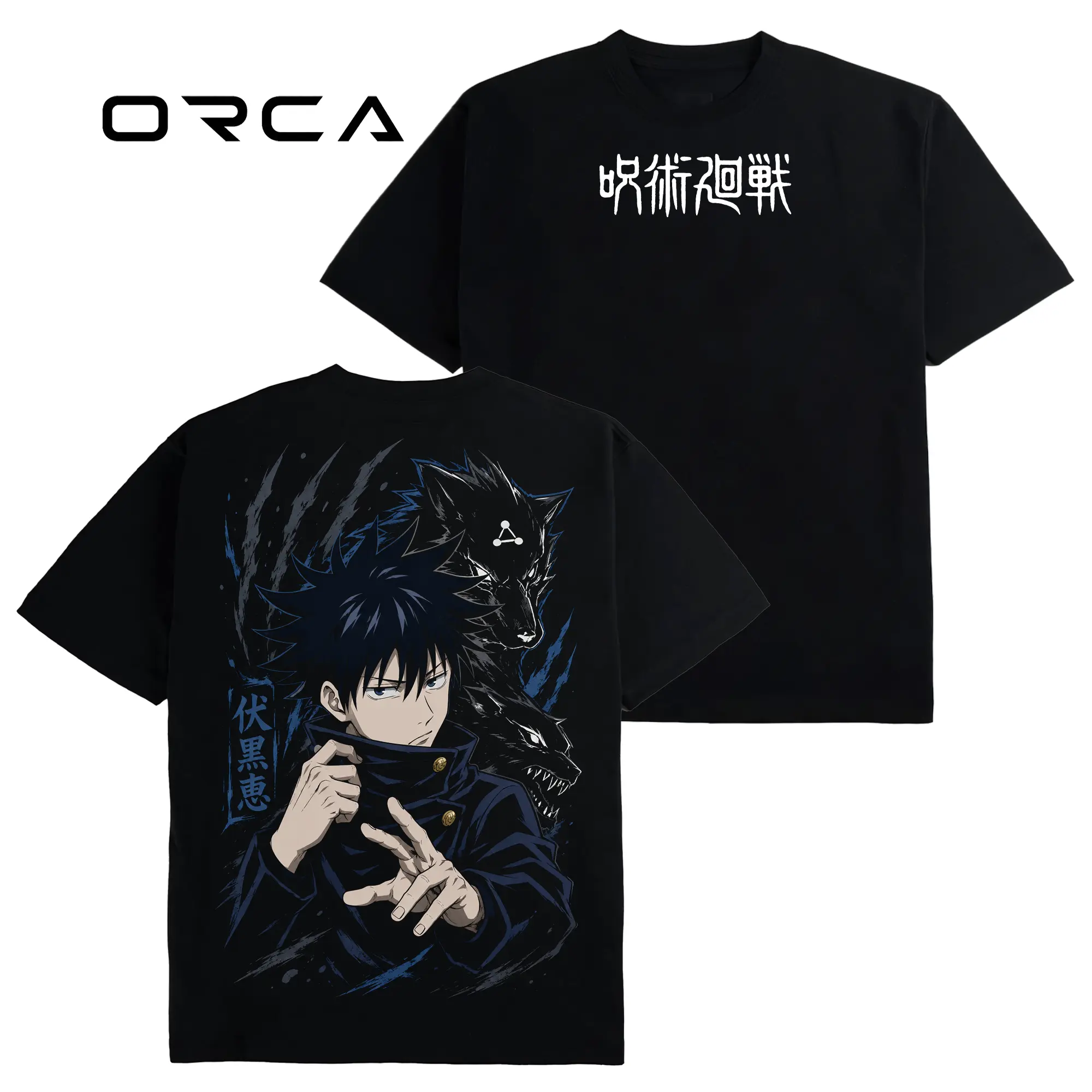 [Orca Fashion] Megumi Fushiguro - Jujutsu Kaisen #173 Hoodie T-Shirt Sweatshirt, Retro Vintage Unisex Graphic 90s Cotton, Gift For Wibu, Anime Manga Y2K Streetwear