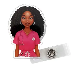 Melanin Magic Nurse Badge Reel reels
