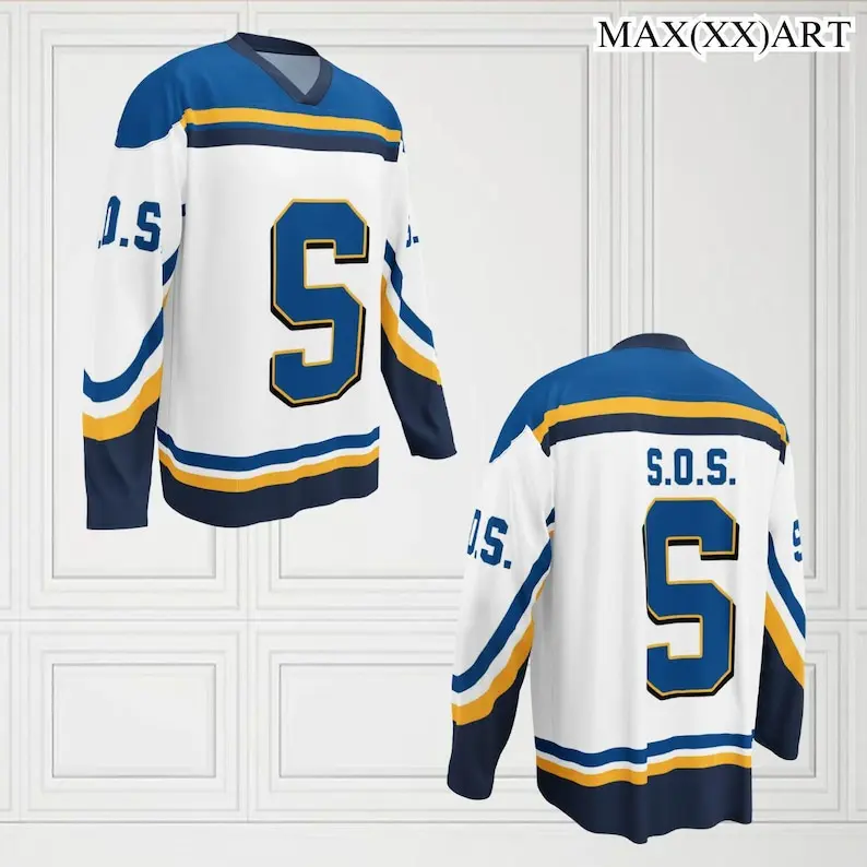 Custom Unisex SOS, S. Jersey, Louiss Jersey Yellow Blue White Top Unique Design Album Cover Black R&B Singer, As Gift