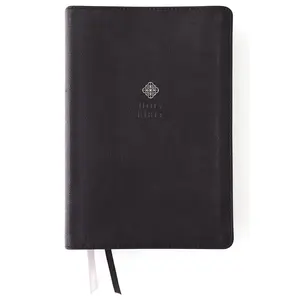 NIV, Men's Devotional Bible (By Men, for Men), Large Print, Leathersoft, Black, Comfort Print by Zondervan [Leatherbound Book]